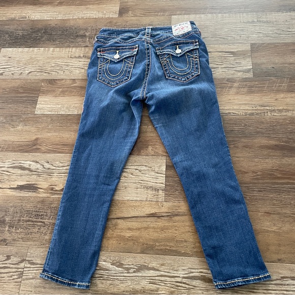 True Religion Jennie mid rise capri curvy 30 - Picture 2 of 10